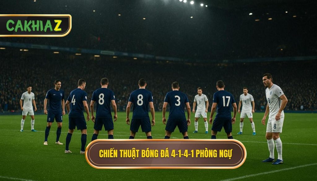 Chiến thuật bóng đá 4-1-4-1 phòng ngựChiến thuật bóng đá 4-1-4-1 phòng ngự