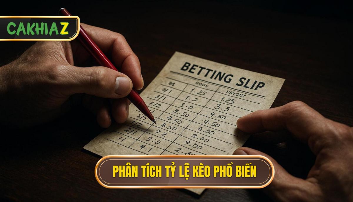 Phân tích các loại tỷ lệ kèo phổ biến nhất