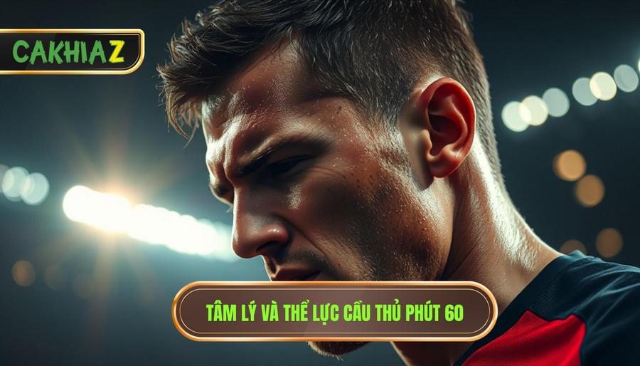 Tâm lý và thể lực cầu thủ phút 60