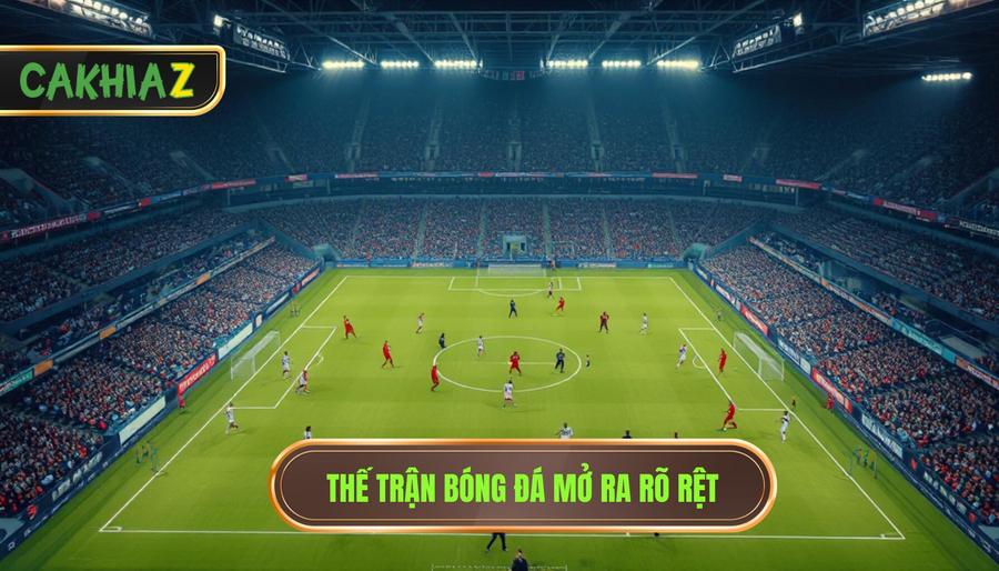 Thế trận bóng đá mở ra rõ rệt