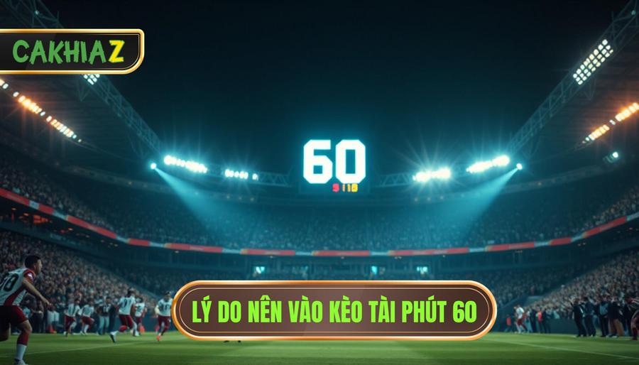 Lý do nên vào kèo Tài phút 60