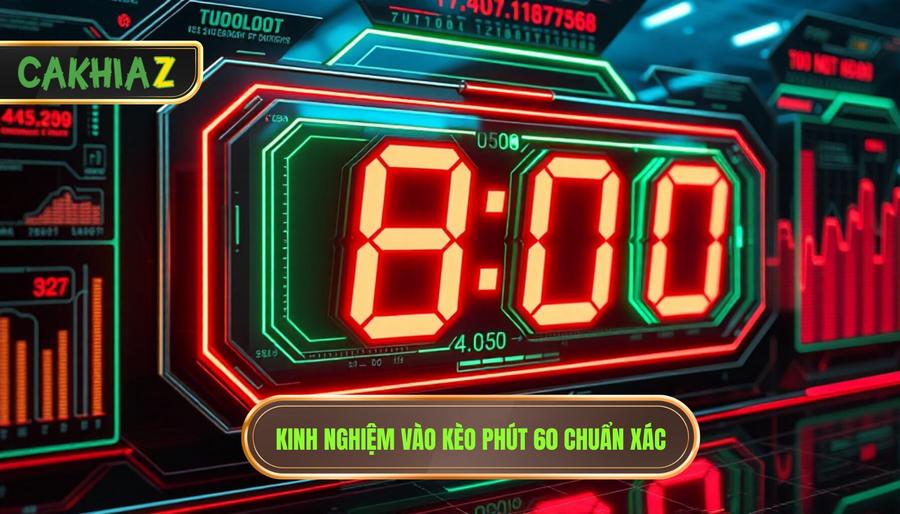 Kinh nghiệm vào kèo phút 60 chuẩn xác